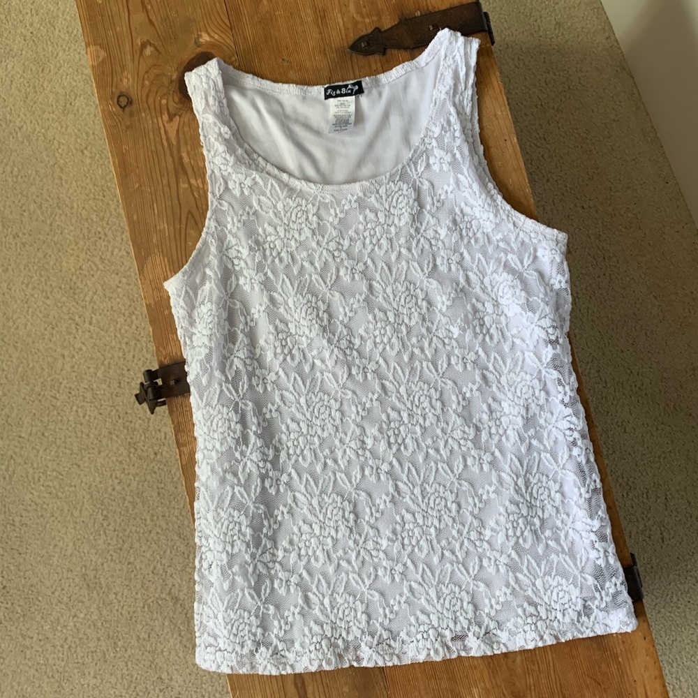 White lace top